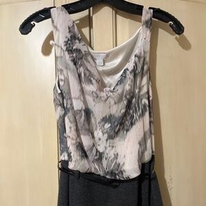 New York & Company Cowl Neck Sleeveless Work Dress